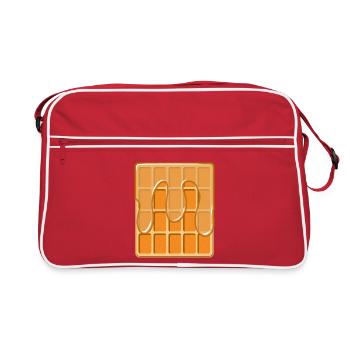 Gaufre au sirop - Sac Retro - rouge/blanc - Devant