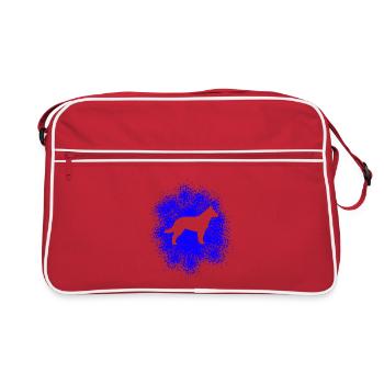 Berger allemand – Compagnon fidèle - Sac Retro - rouge/blanc - Devant