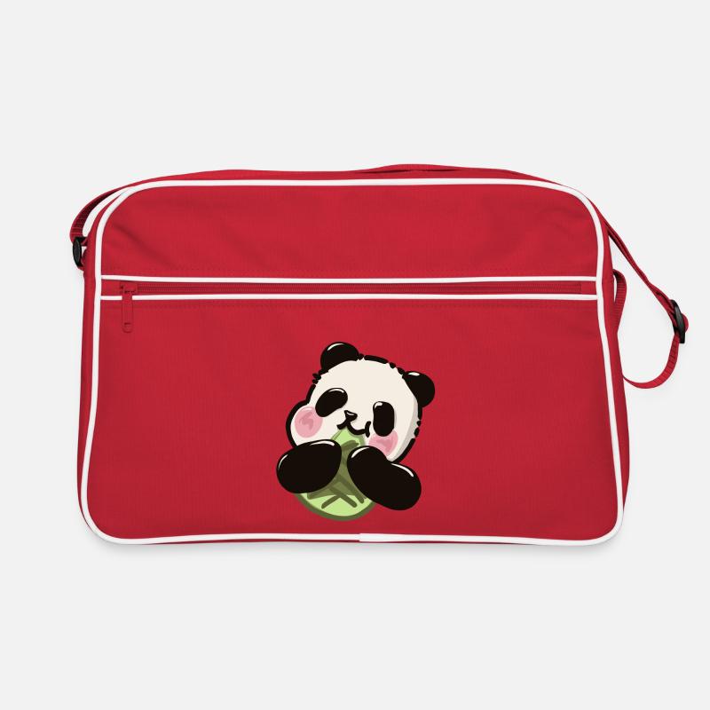 Panda mignon – Snack en bambou Sac Retro