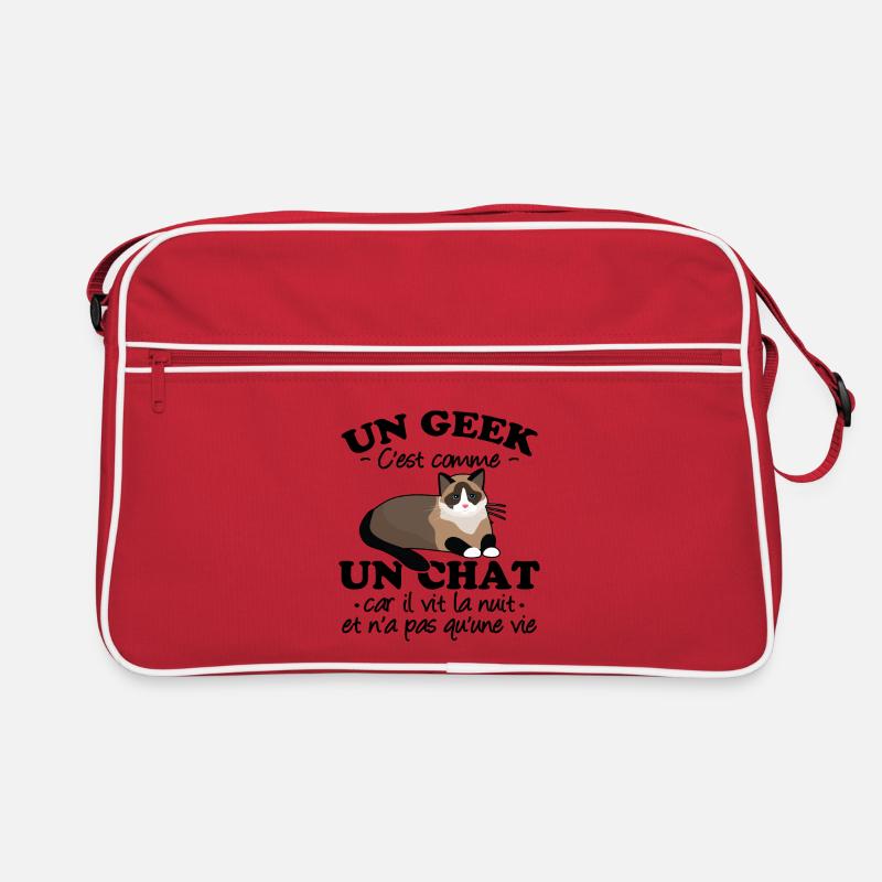 Geek et chat Sac Retro