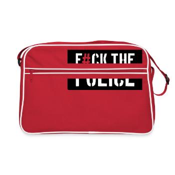 Fuck The Police - Retro Tasche - Rot/Weiß - Vorne