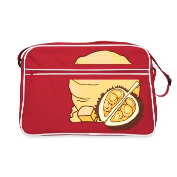 Durian ice cream ice cream ice cream ice cream ice cream - Retro Bag - red/white - Front