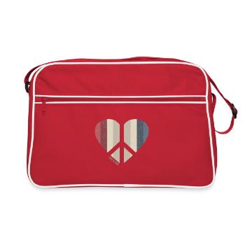 Peace Heart (Love Two Edition) - Sac Retro - rouge/blanc - Devant