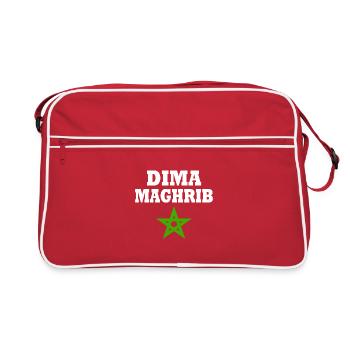 Dima maghrib - Sac Retro - rouge/blanc - Devant