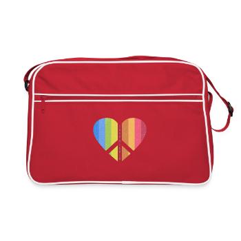 Peace Heart (Love One Edition) - Sac Retro - rouge/blanc - Devant