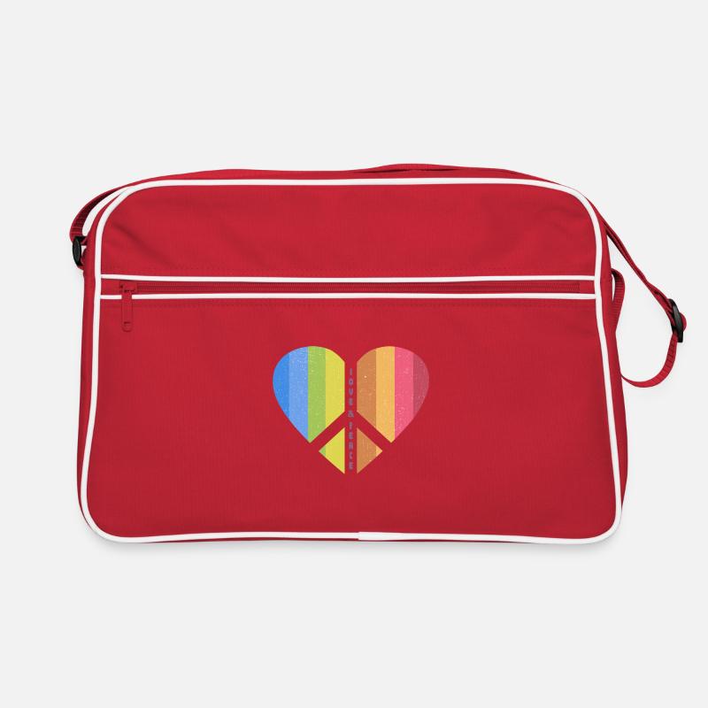 Peace Heart (Love-One-Edition) Retro Tasche