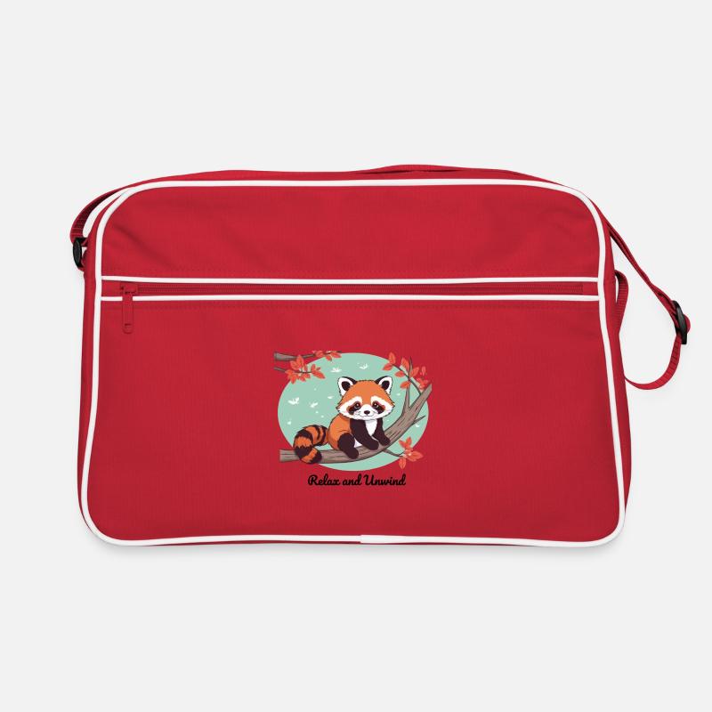Relax and Unwind – Red Panda Retro Bag
