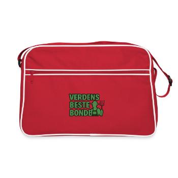 Le meilleur agriculteur du monde - Sac Retro - rouge/blanc - Devant