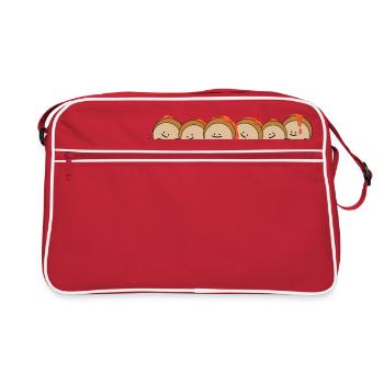 Currywurst - Retro Tasche - Rot/Weiß - Vorne