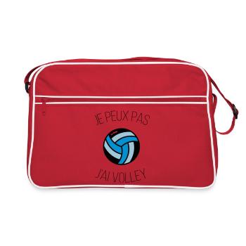 i can't volley - Retro Bag - red/white - Front