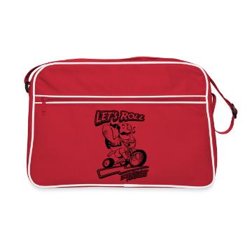 GANGSTER RIDING CYCLE - Sac Retro - rouge/blanc - Devant