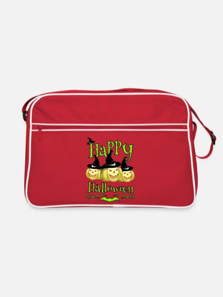 Halloween - Retro Tasche - Rot/Weiß