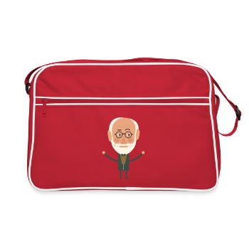 Sigmund Freud - Sac Retro - rouge/blanc - Devant
