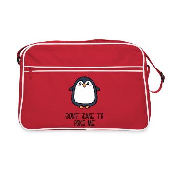 Cool Animal Bird Statement Penguin South Pole - Retro Bag - red/white - Front