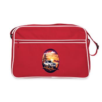 Véhicule hors route - Sac Retro - rouge/blanc - Devant