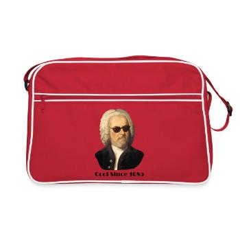 Johann Sebastian Bach – Cool mit Sonnenbrille und - Retro Tasche - Rot/Weiß - Vorne