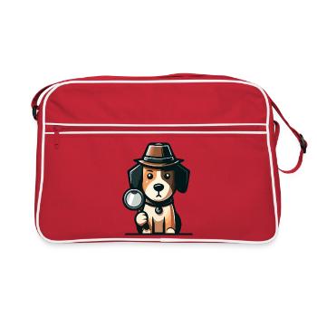 Mystery Hound: The Case of the Curious Canine - Retro Bag - red/white - Front