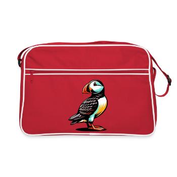 Puffin - Retro Bag - red/white - Front