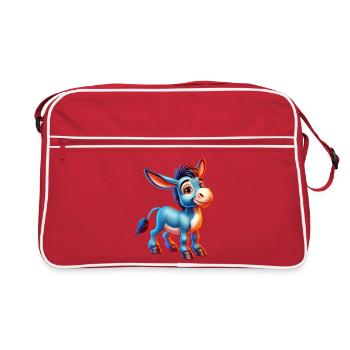 Mule âne - Sac Retro - rouge/blanc - Devant