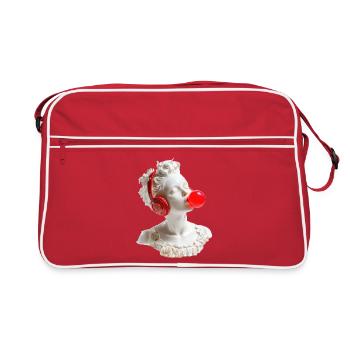 Marble & Beats - Retro Bag - red/white - Front