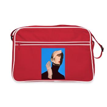 Surreal Portrait - Retro Bag - red/white - Front