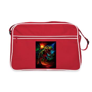 Tyran du volcan dans Neon Fire - Sac Retro - rouge/blanc - Devant