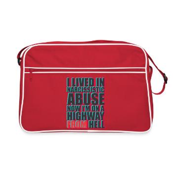 Bold Text Protest Message Design - Retro Bag - red/white - Front