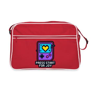 Press Start for Joy - Retro Bag - red/white - Front