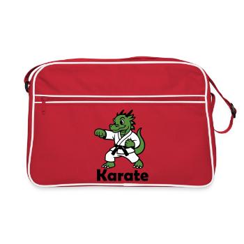 Karaté Dragon - Sac Retro - rouge/blanc - Devant