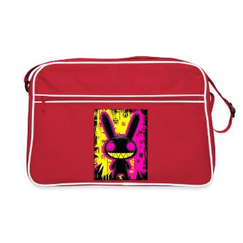 Lapin néon urbain - Sac Retro - rouge/blanc - Devant