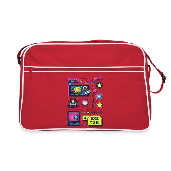 Neon Space Adventure Années 1990 Y2K - Sac Retro - rouge/blanc - Devant