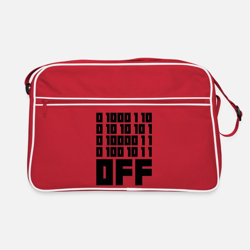 Binary Code F**k OFF – Nerd Humor & Geek Code Retro Bag