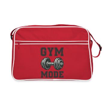 Gym Mode  - Retro Tasche - Rot/Weiß - Vorne
