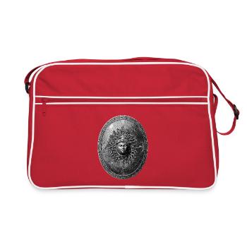 Antique Shield – Classic Engraving - Retro Bag - red/white - Front