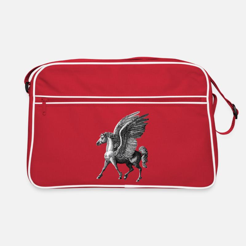 Winged Pegasus – Mythological Engraving Retro Bag