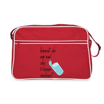 Can you hold a candle to me? - Retro Bag - red/white - Front