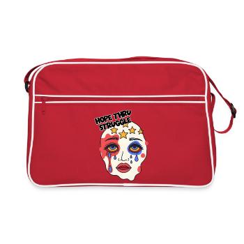 Hope thru Struggle Mask - Retro Bag - red/white - Front