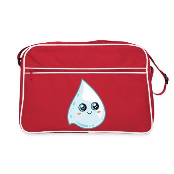 Luminous Kawaii Drop - Retro Bag - red/white - Front