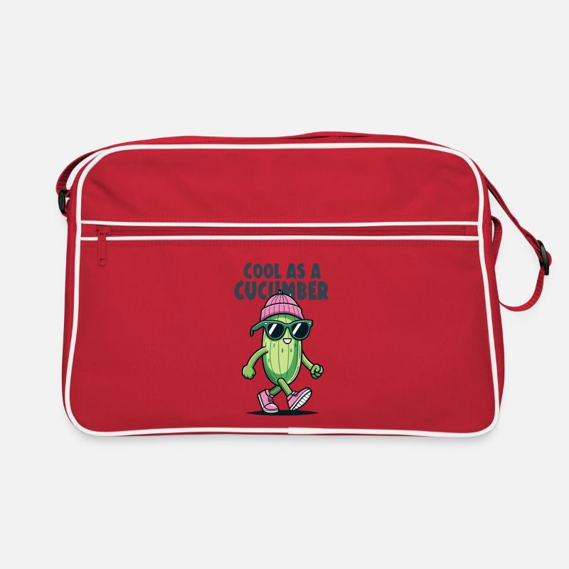 Cool as a Cucumber Cartoon Retro Bag