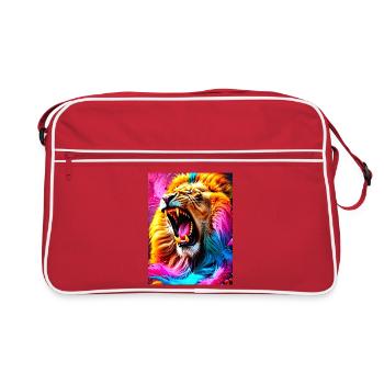 Rugissement intérieur  - Sac Retro - rouge/blanc - Devant