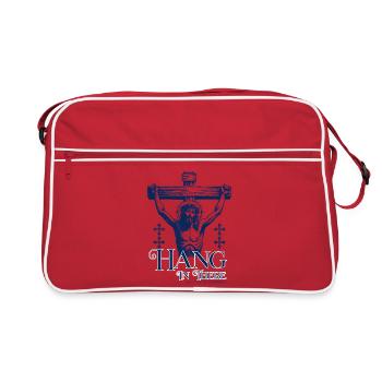 Tiens bon, Jésus ! Crois en toi ! - Sac Retro - rouge/blanc - Devant