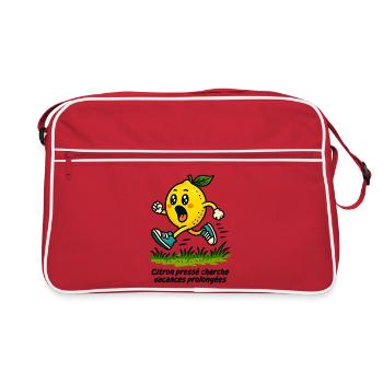 Citron pressé cherche vacances prolongées - Sac Retro - rouge/blanc - Devant