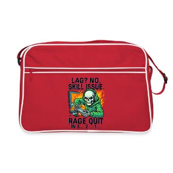 Was? No, Skill Issue. - Retro Bag - red/white - Front