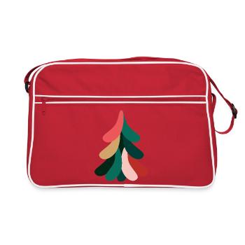Sapin de Noël coloré pour Noël - Sac Retro - rouge/blanc - Devant
