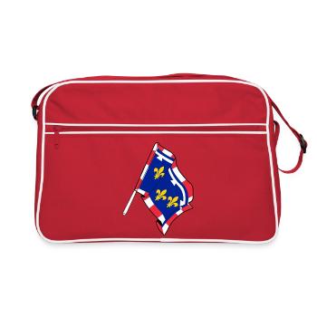 Drapeau du Centre-Val de la Loire - Sac Retro - rouge/blanc - Devant