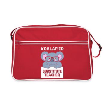 Substitute Teacher Substitute Teacher - Retro Bag - red/white - Front
