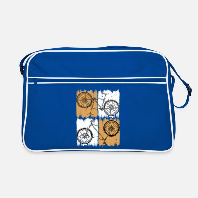 Grunge Split Bicycle Quad Artwork Retro Bag