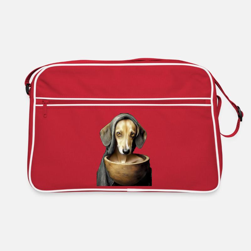 Chien avec l’écharpe Sac Retro
