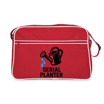 Planter Series Gardener Humor - Retro Bag - red/white - Front