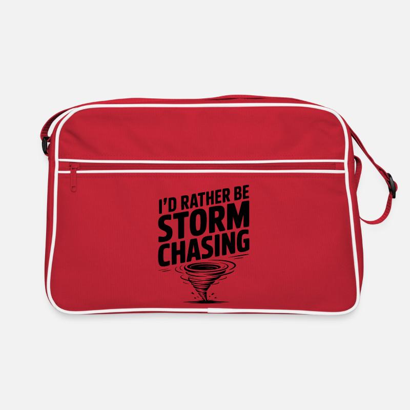 Je préfère être à la chasse de la tempête Sac Retro